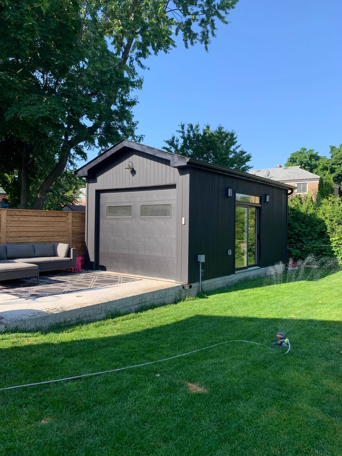 Custom detached garage build
